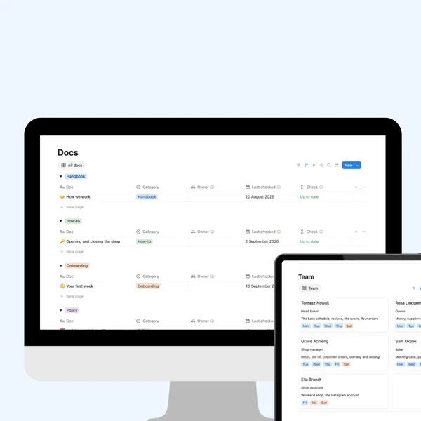 Startup workspace